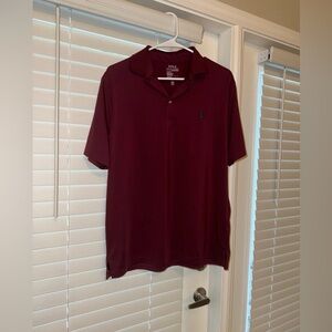 Burgundy Polo Ralph Lauren Performance Shirt